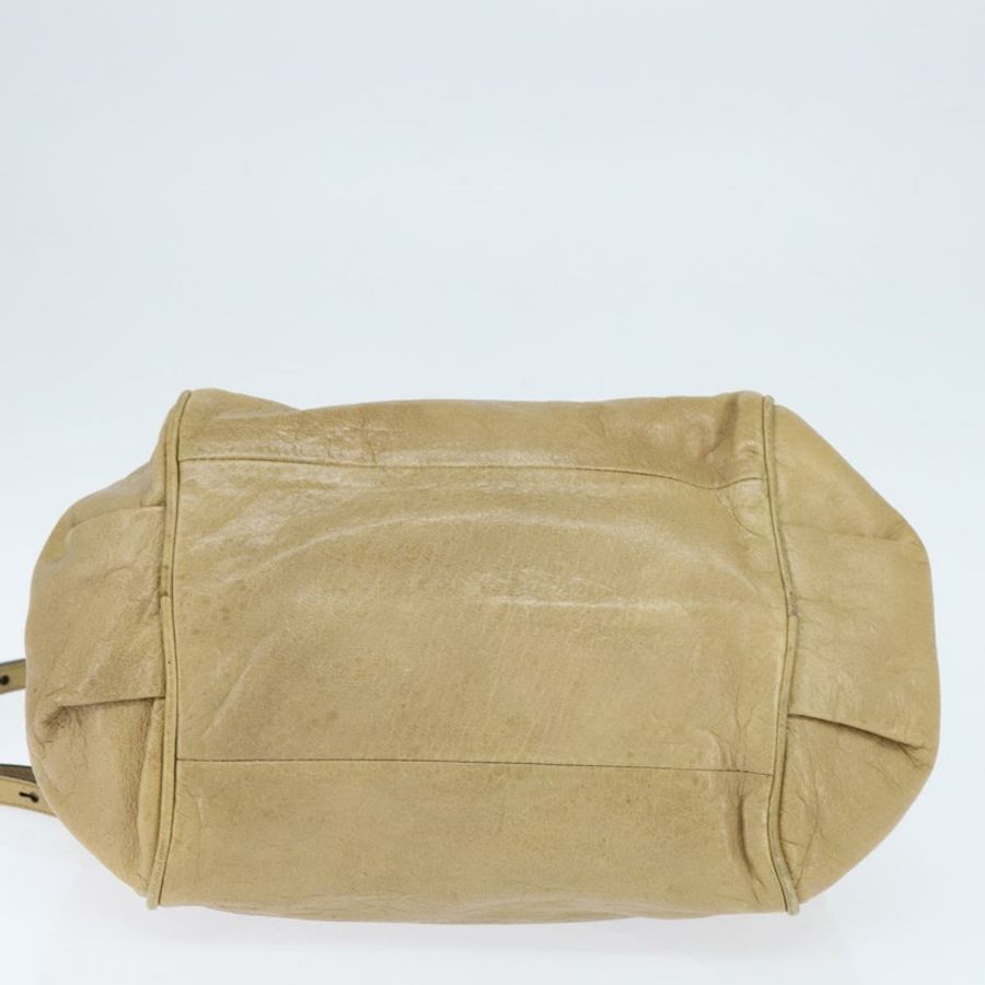 【日本直送】Chloe Etel 手提包 皮革 兩用 米色 金色 正品 BA7364-4