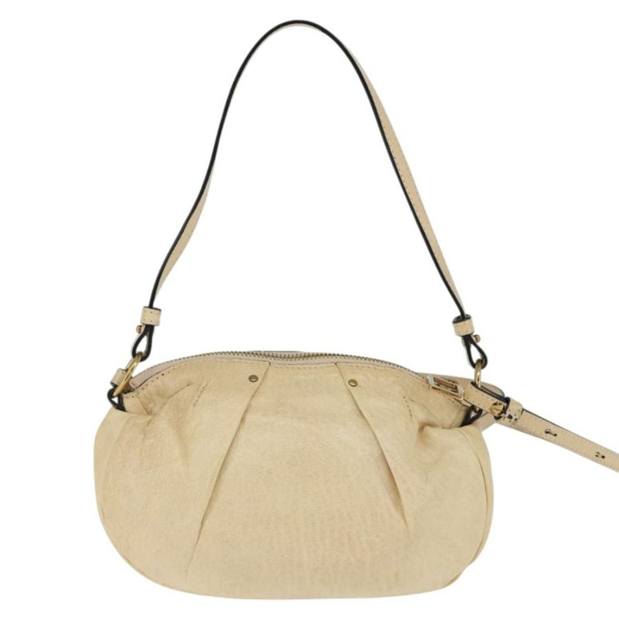 【日本直送】Chloe 手提包 皮革 兩用 米色 金色 正品 BA7370-1