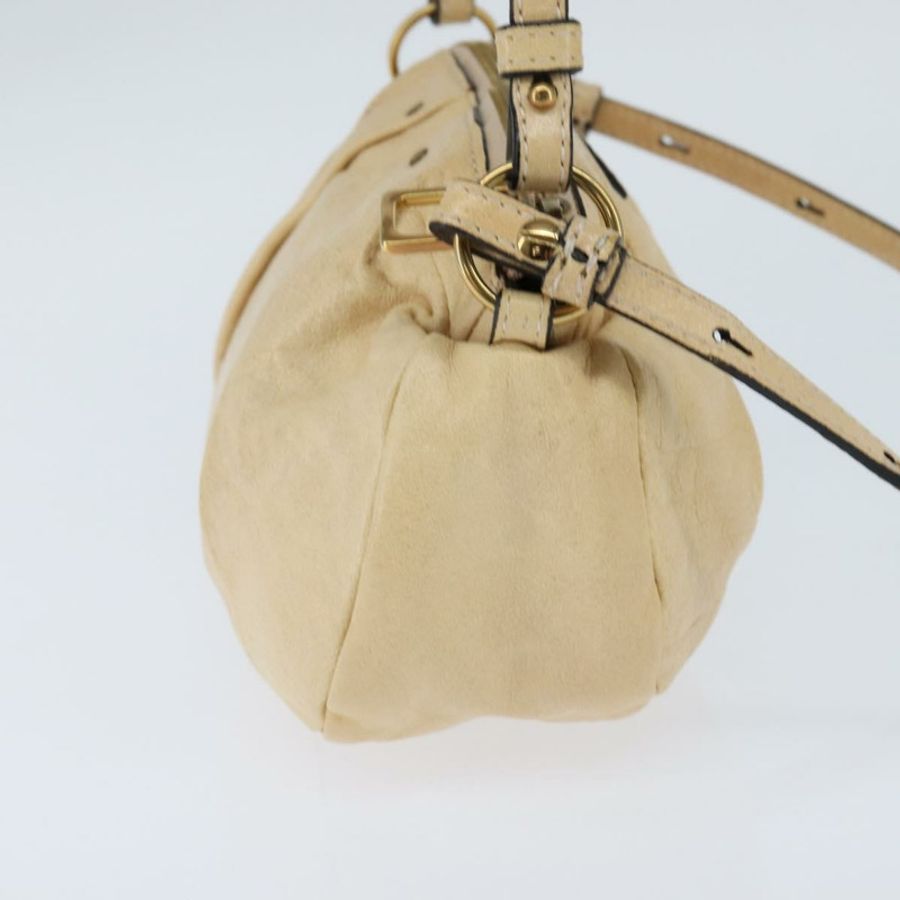【日本直送】Chloe 手提包 皮革 兩用 米色 金色 正品 BA7370-3