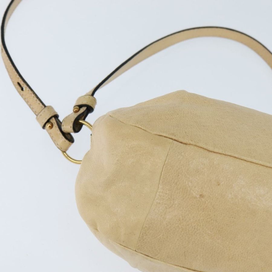 【日本直送】Chloe 手提包 皮革 兩用 米色 金色 正品 BA7370-14