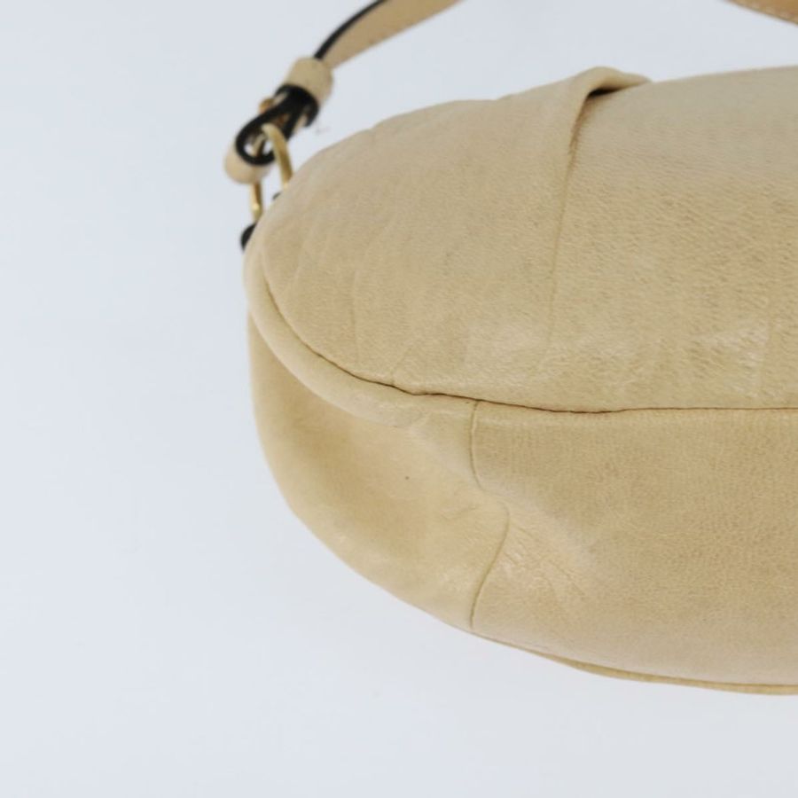 【日本直送】Chloe 手提包 皮革 兩用 米色 金色 正品 BA7370-16