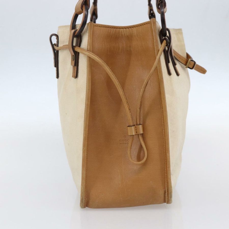 【日本直送】GUCCI 單肩包 帆布 皮革 米棕色 109133 正品 121302-11