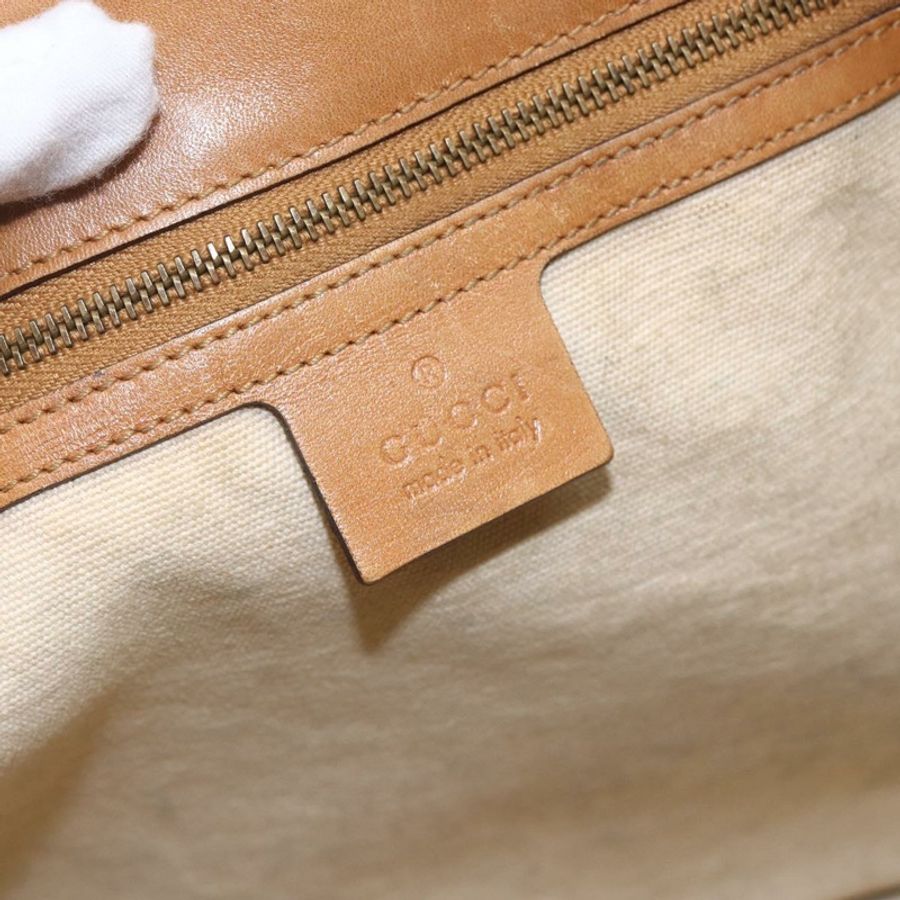 【日本直送】GUCCI 單肩包 帆布 皮革 米棕色 109133 正品 121302-16