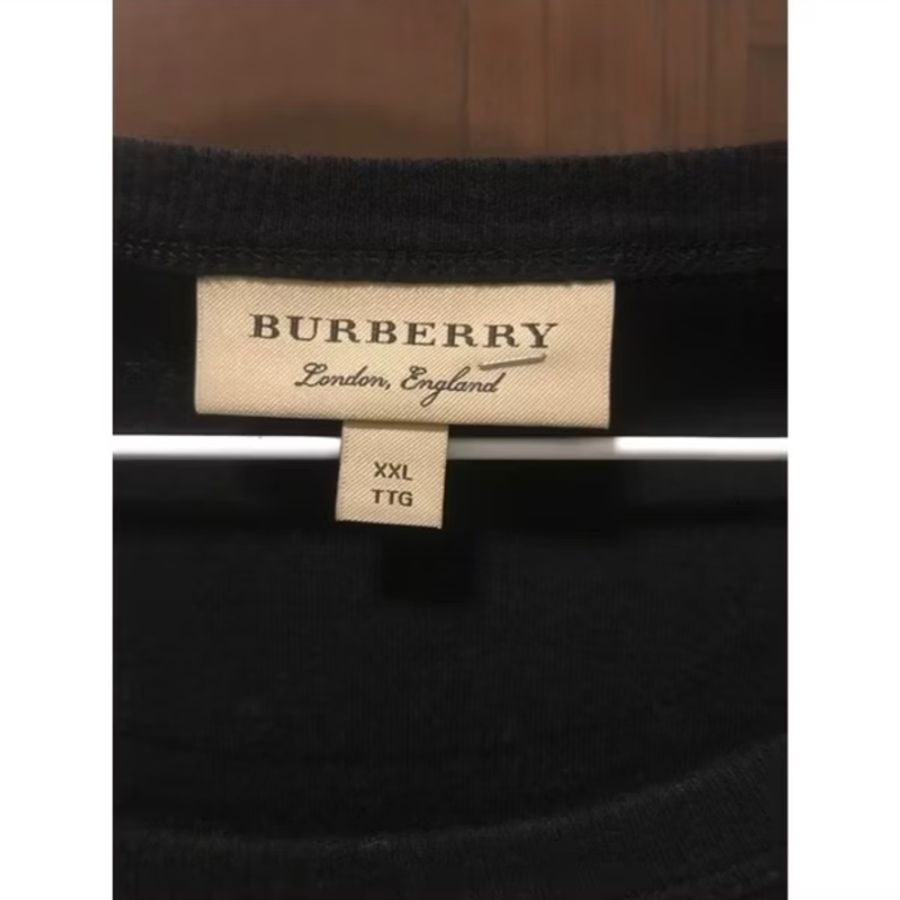 BURBERRY短袖針織大馬衫,最大可穿到胸圍67cm-14
