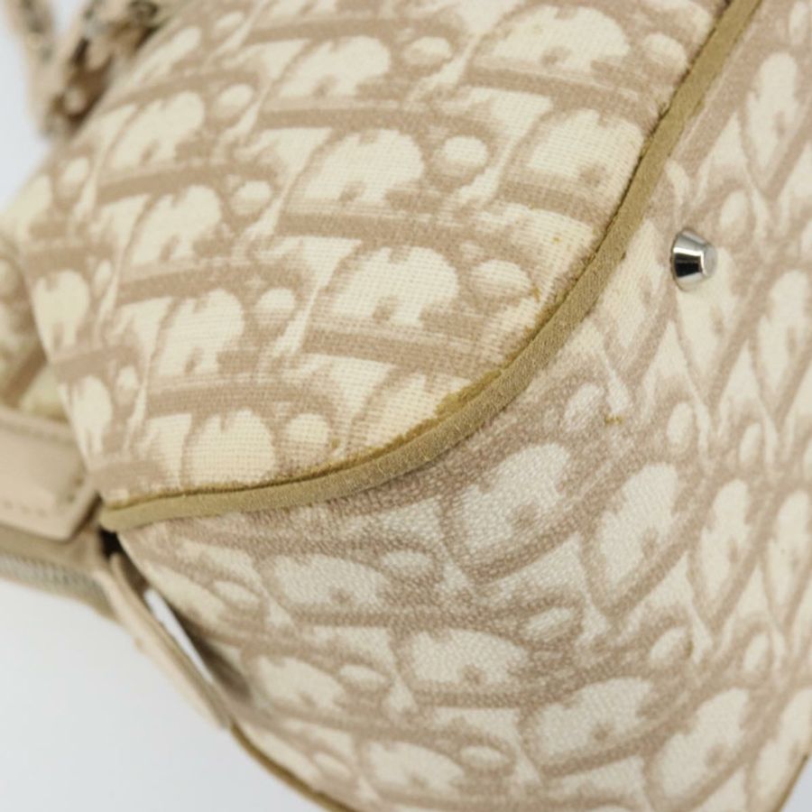 【日本直送】Christian Dior Trotter帆布浪漫手提包 PVC 米色銀色 正品 150070-12