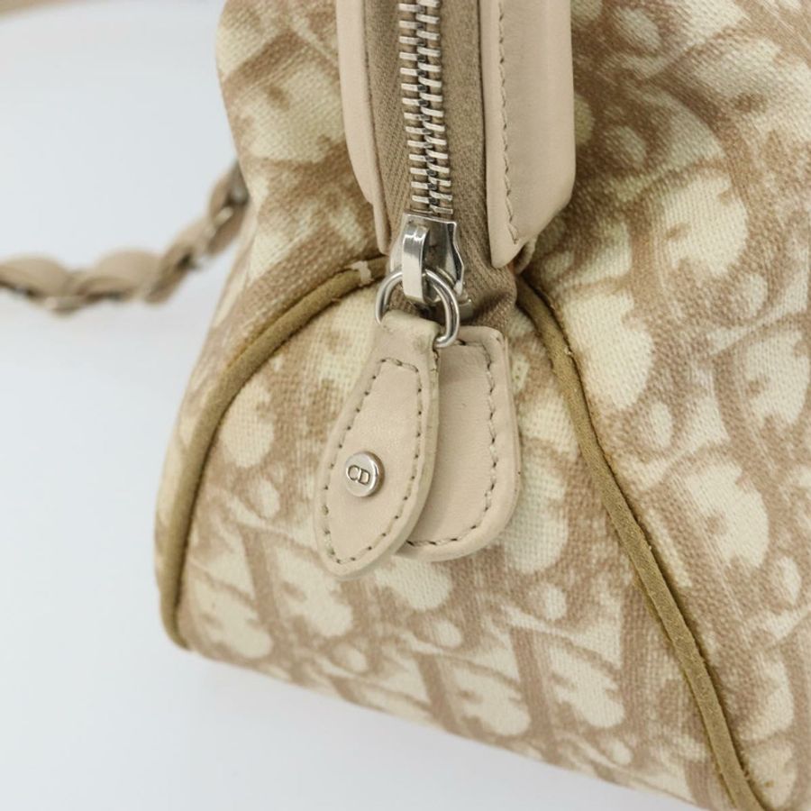 【日本直送】Christian Dior Trotter帆布浪漫手提包 PVC 米色銀色 正品 150070-13