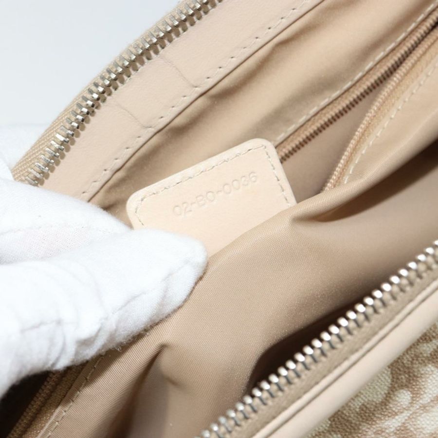 【日本直送】Christian Dior Trotter帆布浪漫手提包 PVC 米色銀色 正品 150070-19