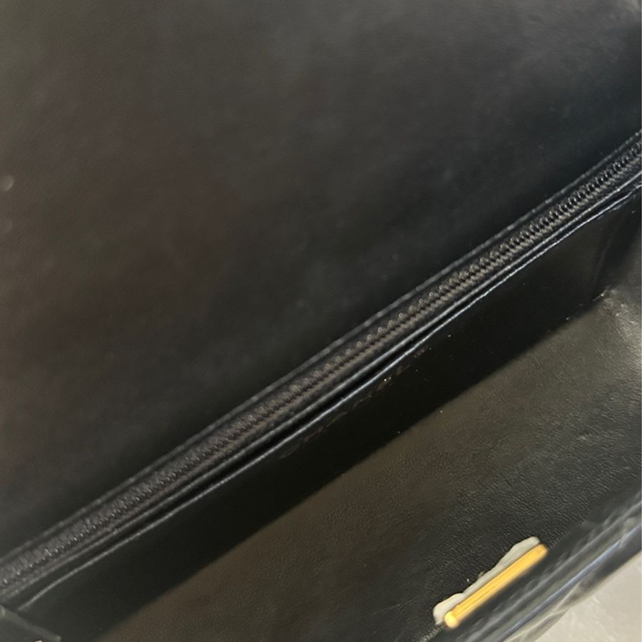 9新|Chanel mini cf 20 晶片款黑羊淡金釦🥐-8