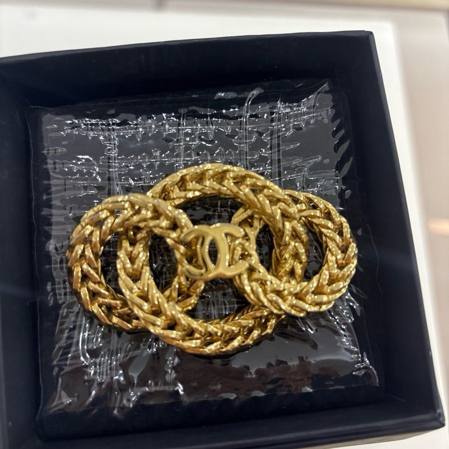 Chanel CC 復古胸針-5