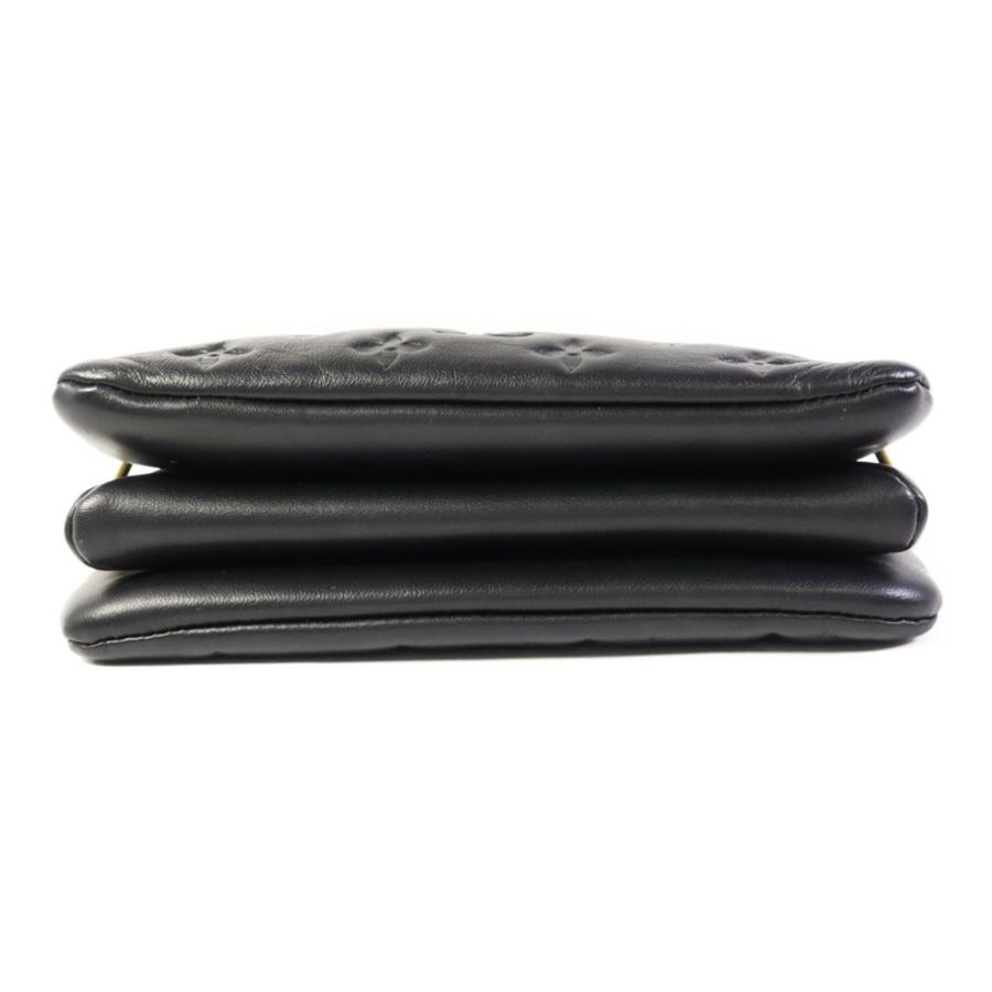LOUIS VUITTON Monogram Embossed Coussin BB金扣鏈帶手挽肩背兩用袋-3