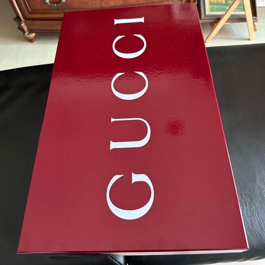 Gucci最新款台灣唯一39號全真皮歐洲古典紅-10