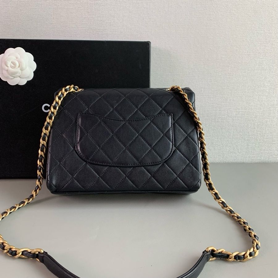 Chanel 23P 黑金字母 cf 方胖子 晶片款 超好看百搭🥰-3