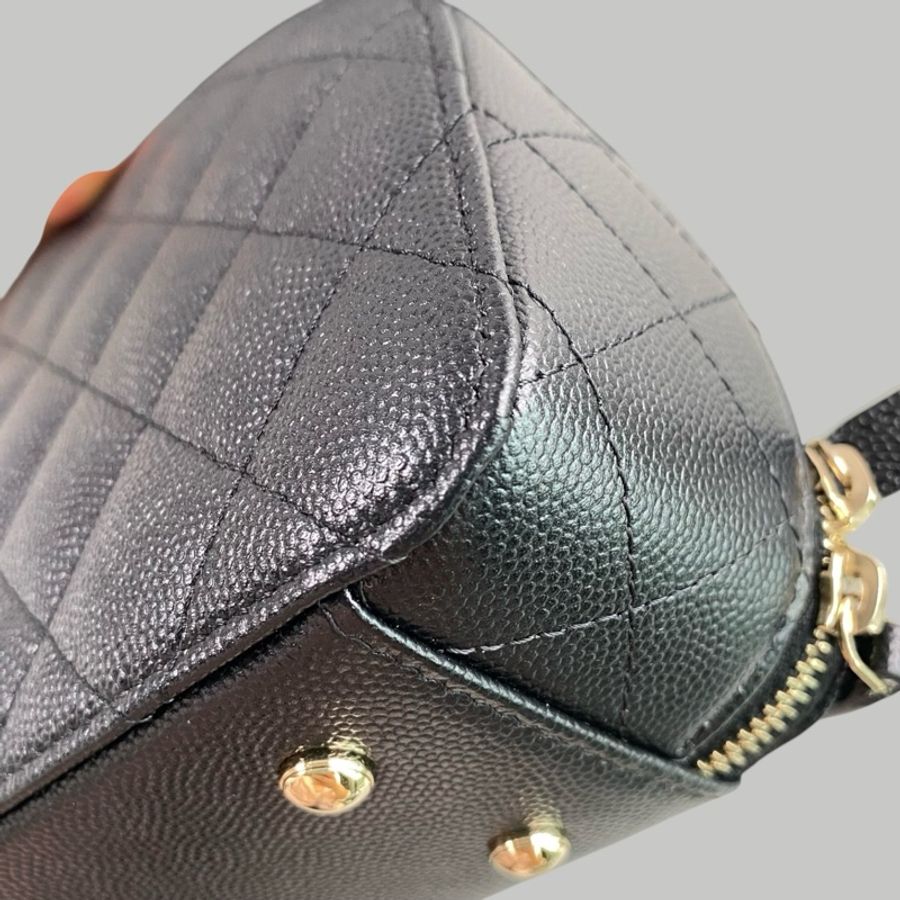 Chanel 25C Caviar Chain bag牛皮保齡包-7