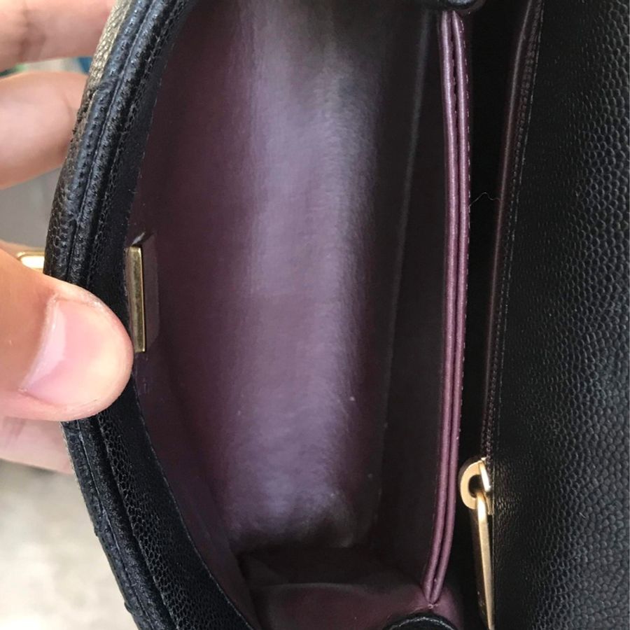 chanel coco handle mini 23p荔枝皮黑金芯片款 附件塵袋 盒子 23年票 尺寸約19*14*7cm-8