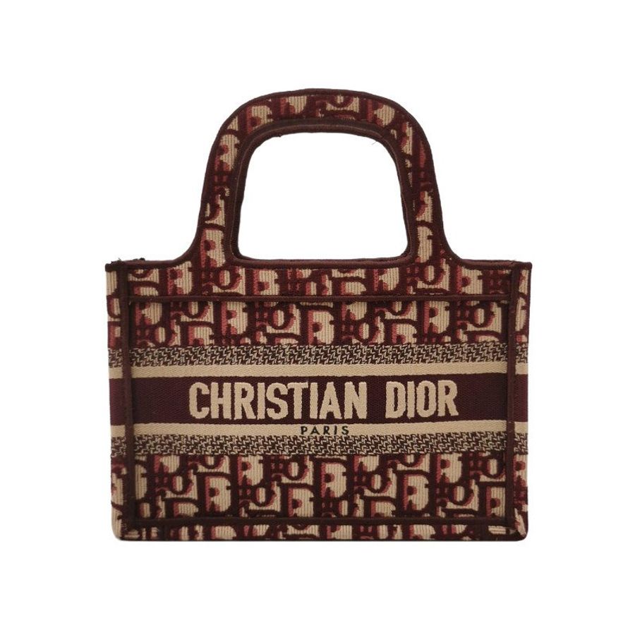 Dior Book Tote迷你帆布Oblique老花字母logo手提包-0