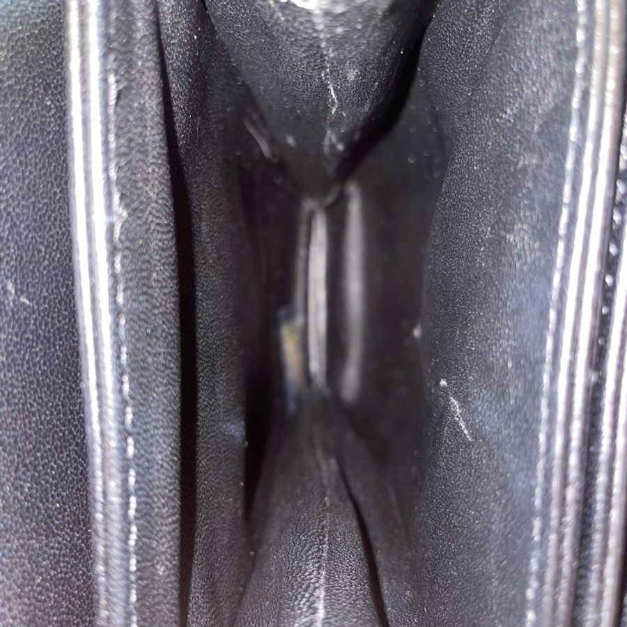 CHANEL Caviar Leather 荔枝皮 黑金小包/手機包-13