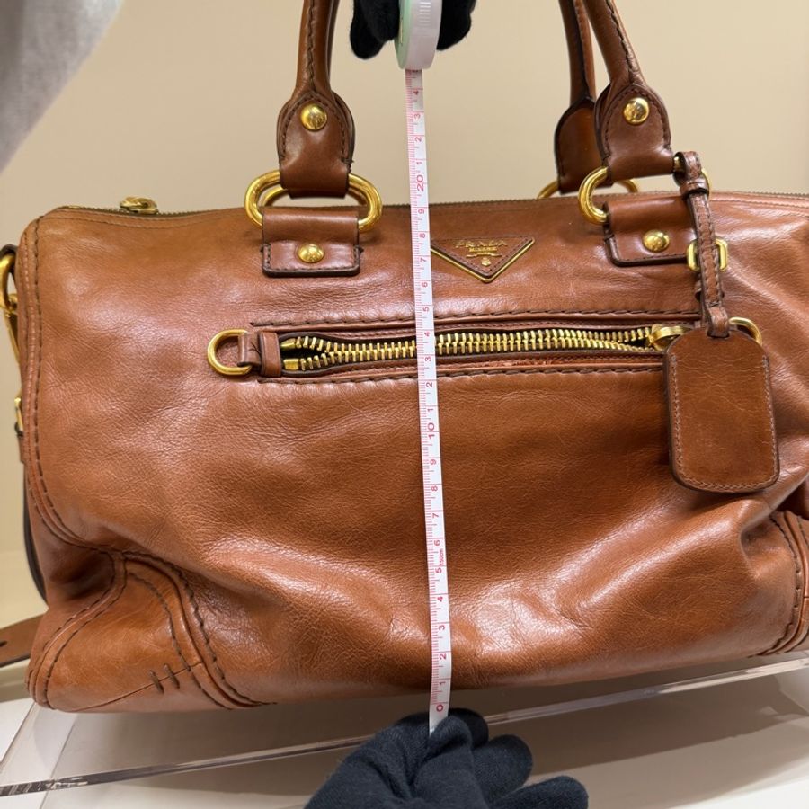 Prada 棕色公事包💼帶你賺大錢！💰💰來運轉-33