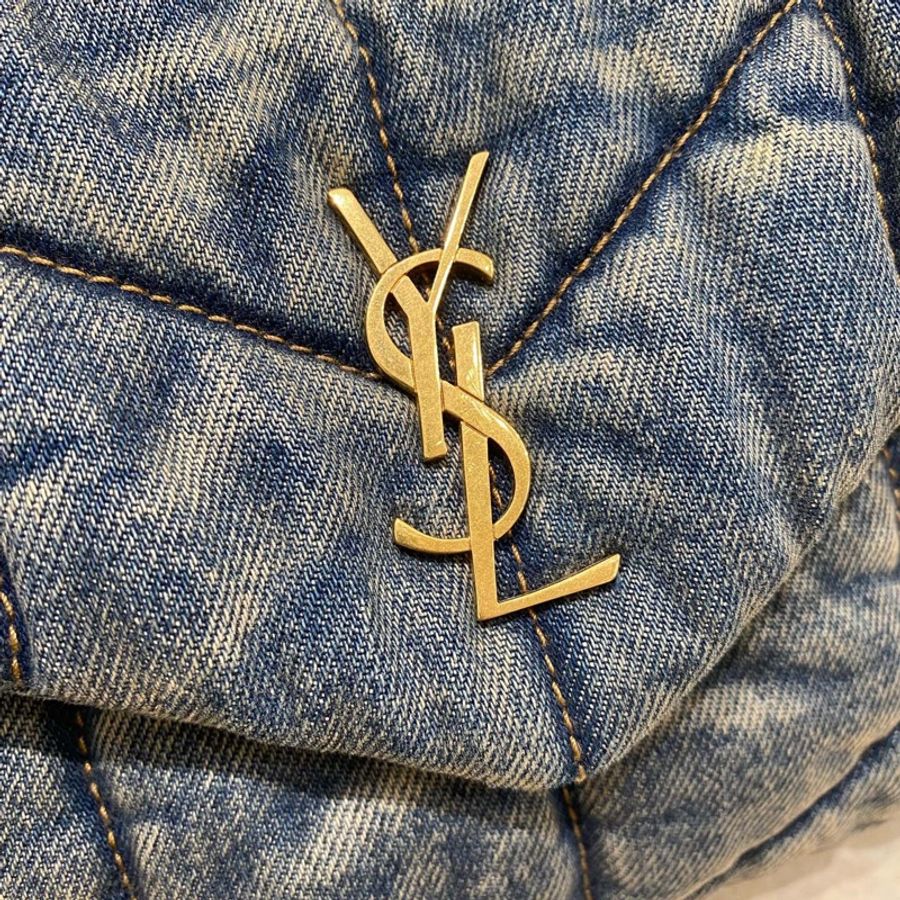 YSL 單寧牛仔 雲朵包 小號mini號-9