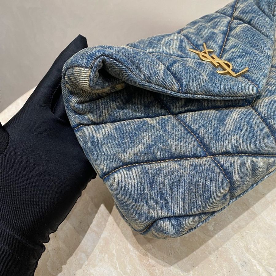 YSL 單寧牛仔 雲朵包 小號mini號-12