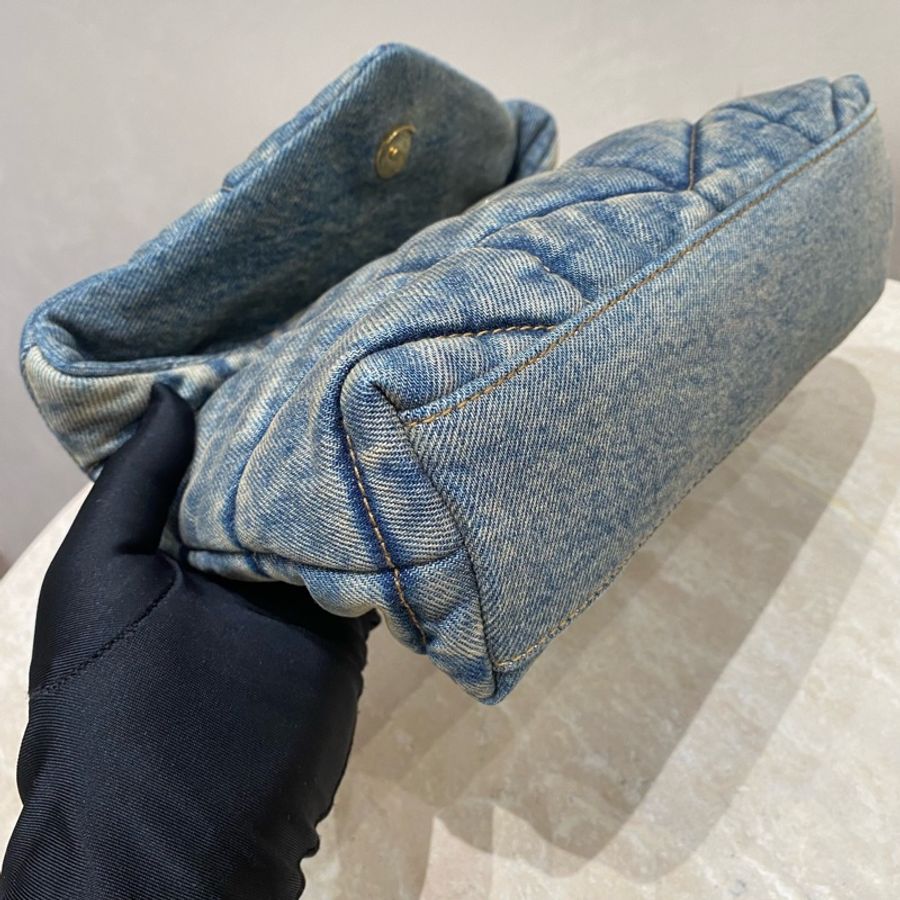 YSL 單寧牛仔 雲朵包 小號mini號-16