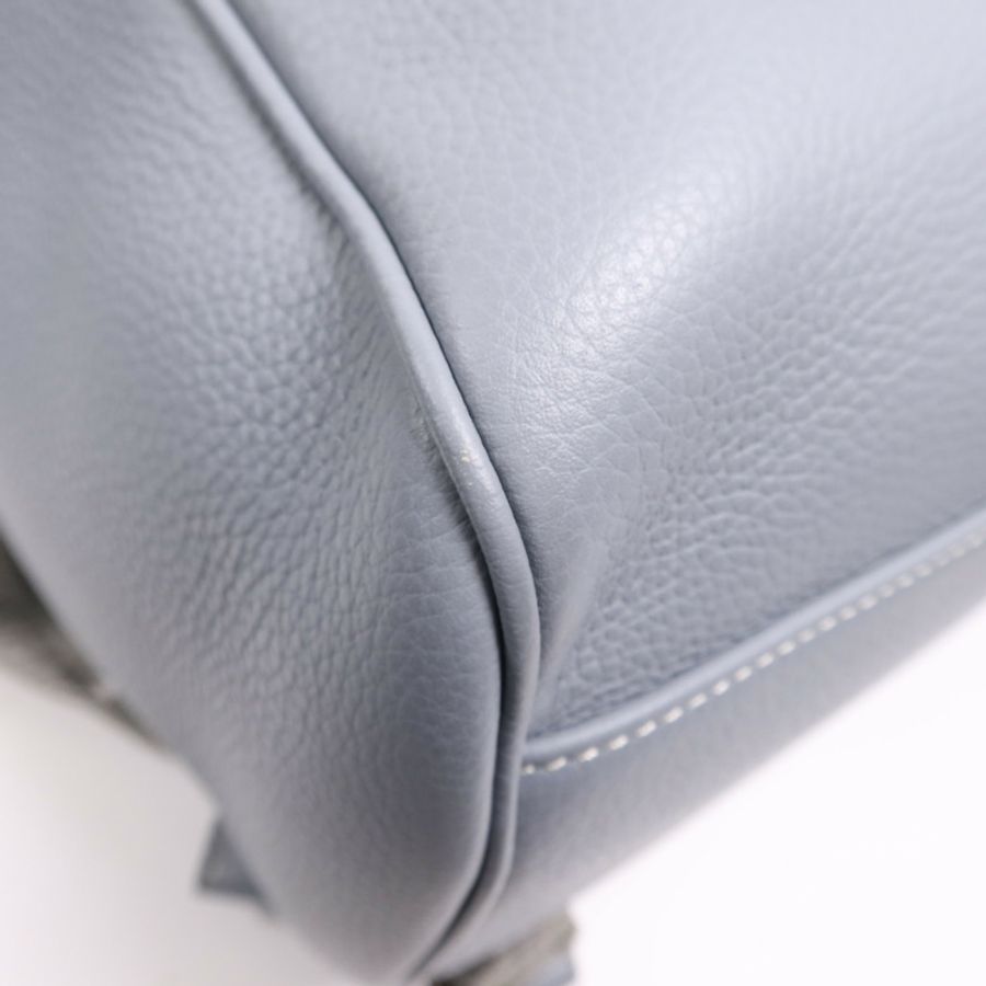 Dior 牛皮皮革Saddle Backpack銀扣背包-10