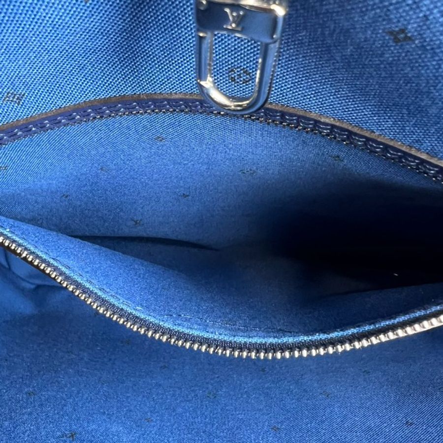 LV M45128 NEVERFULL MM 藍色漸層托特包-7