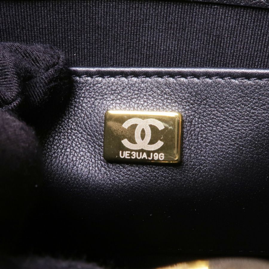 CHANEL 羊皮皮革2way Shoulder Bag金扣手挽肩背兩用袋-6