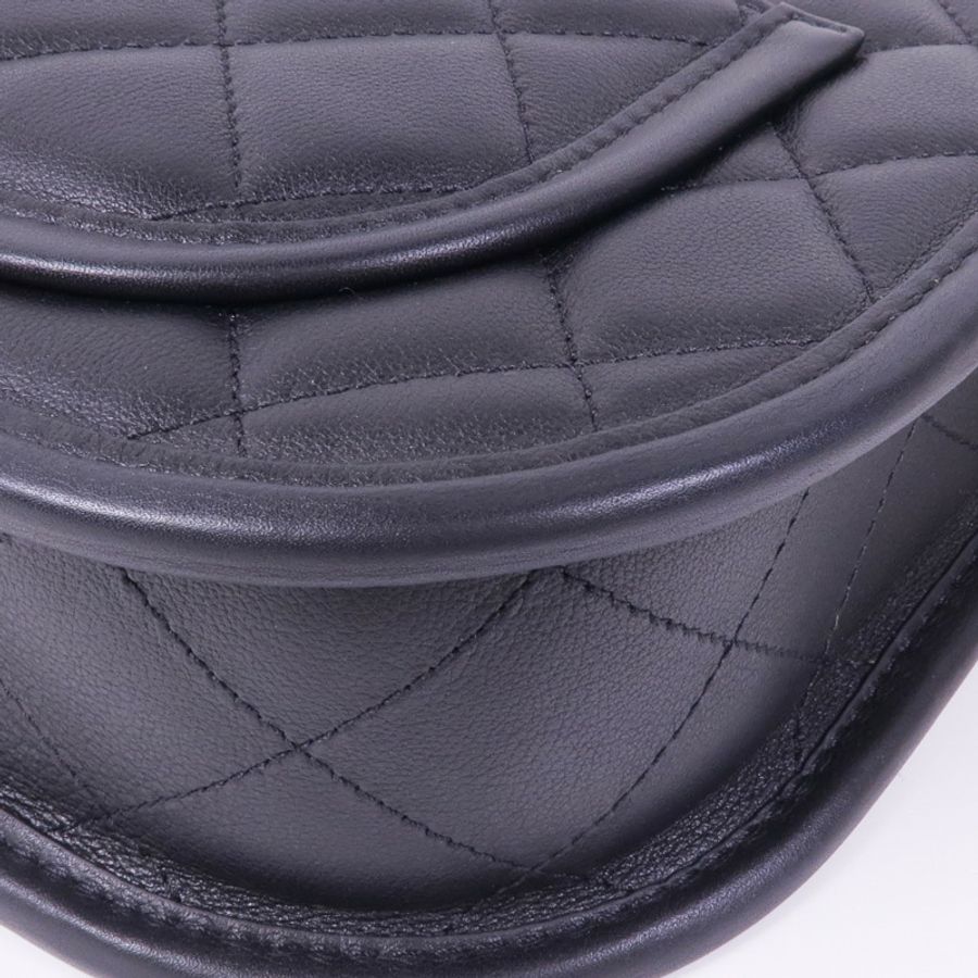 CHANEL 羊皮皮革2way Shoulder Bag金扣手挽肩背兩用袋-10