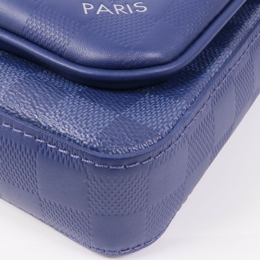 LOUIS VUITTON 【激減優惠】Damier Squared Trio Shoulder Bag銀扣肩背袋-10