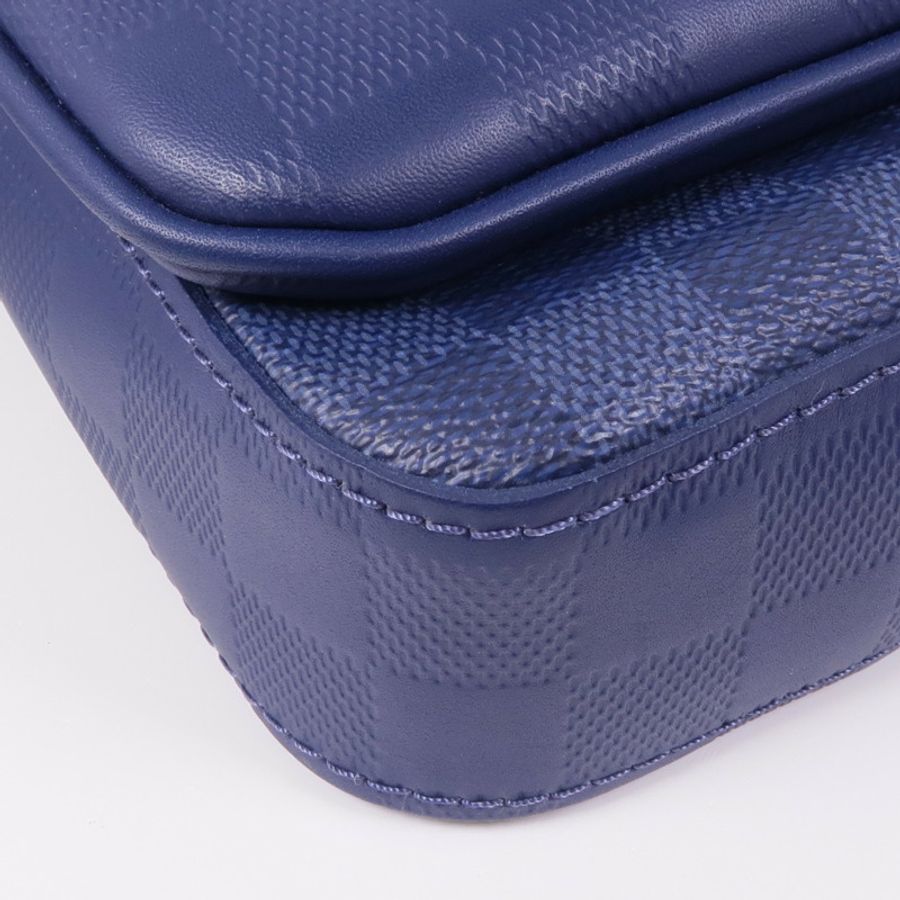 LOUIS VUITTON 【激減優惠】Damier Squared Trio Shoulder Bag銀扣肩背袋-11