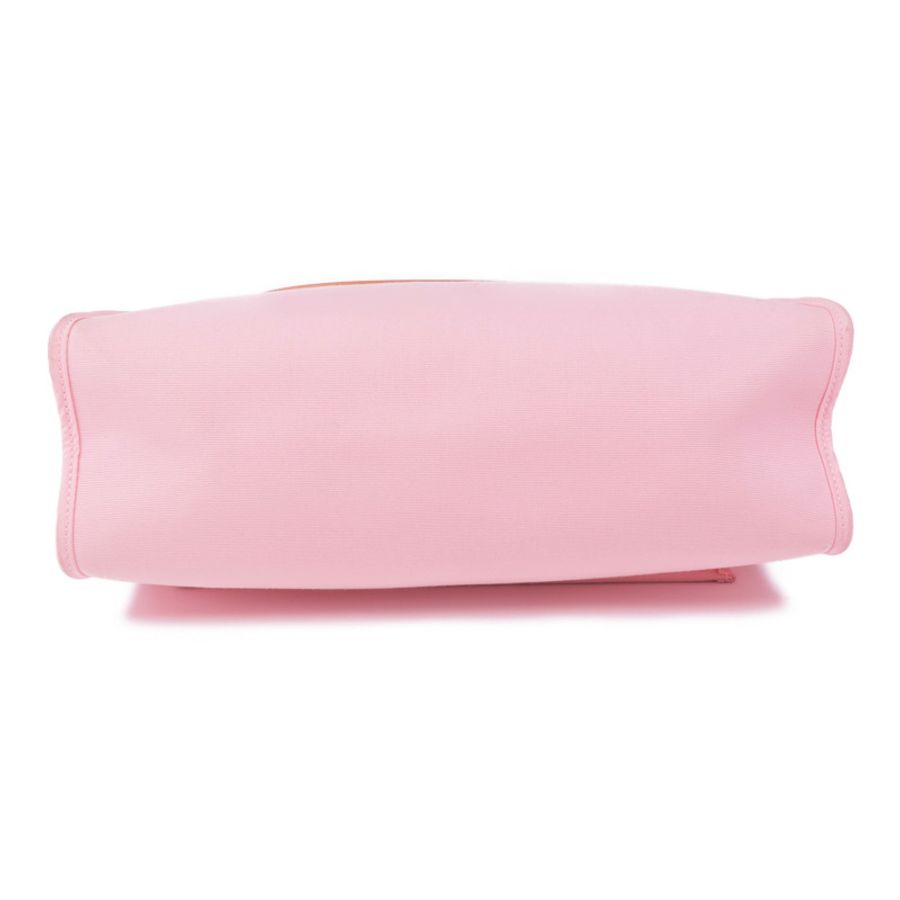 HERMES 帆布Herbag PM銀扣手挽肩背兩用袋Rose Sakura-3