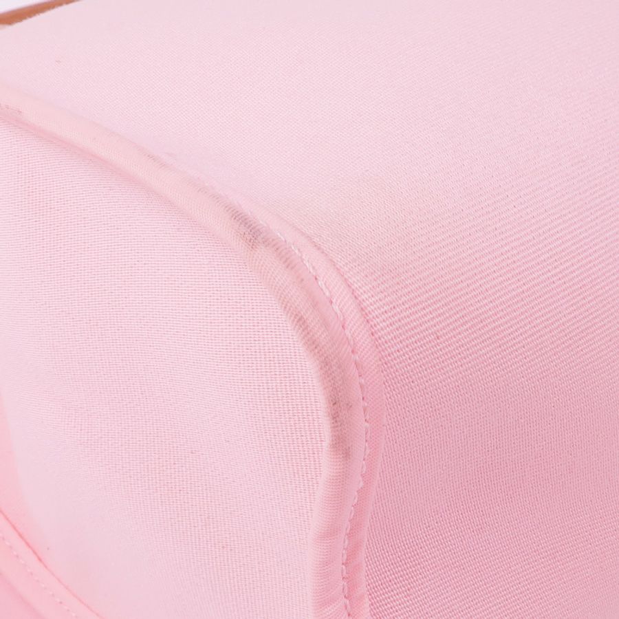 HERMES 帆布Herbag PM銀扣手挽肩背兩用袋Rose Sakura-11