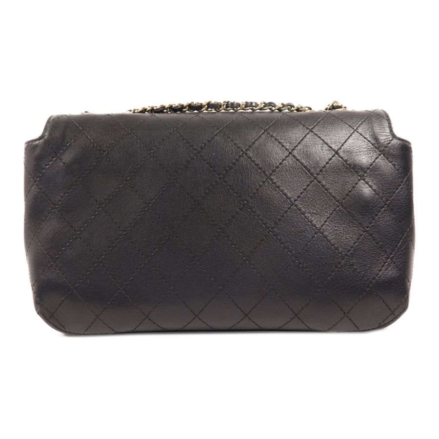 CHANEL 牛皮皮革Chain Shoulder金扣鏈帶肩背袋-1