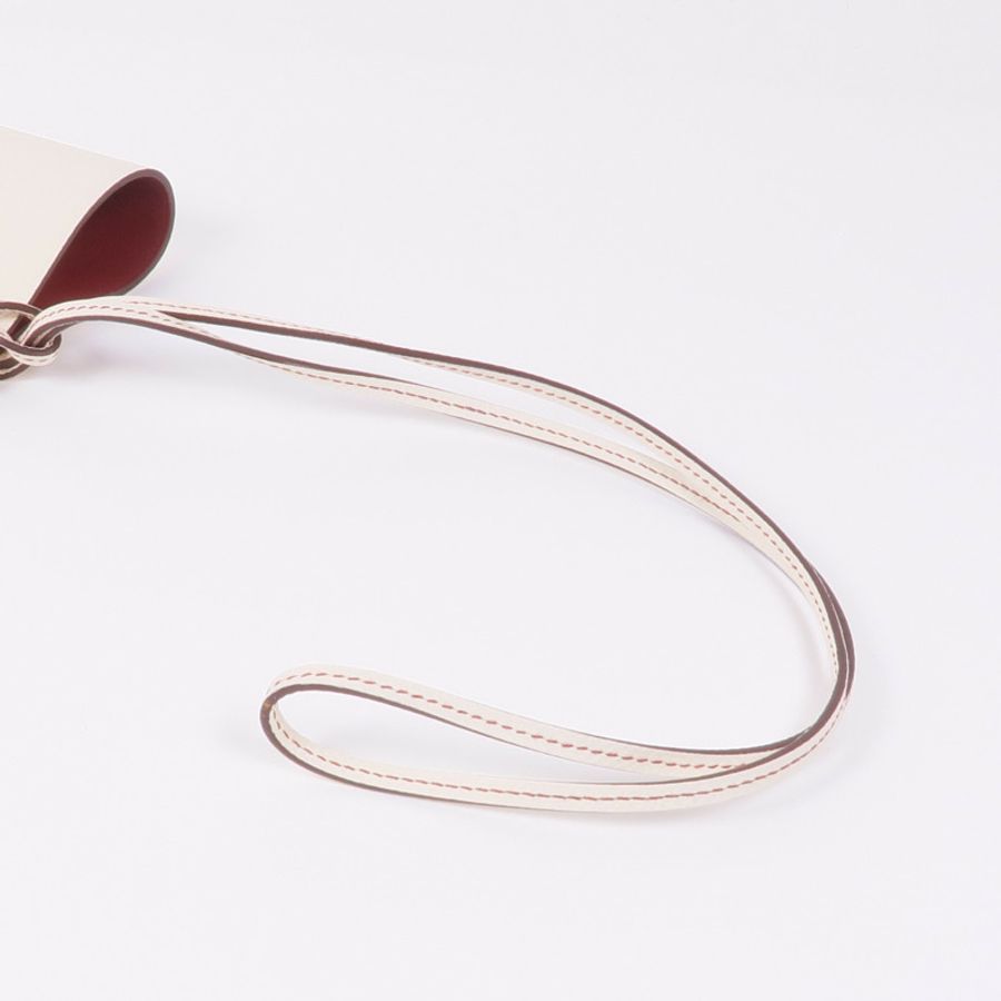 HERMES Epsom皮革H Sellier Glasses Case銀扣眼鏡盒Craie-8