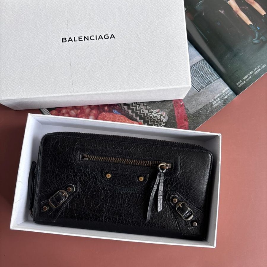 ::BALENCIAGA:: 巴黎世家 經典CONTINENTAL  拉鍊長夾-0