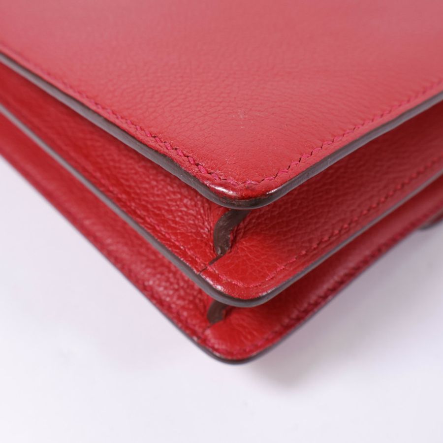 HERMES 【激減優惠】Evercolor皮革Mini Roulis肩背袋-11