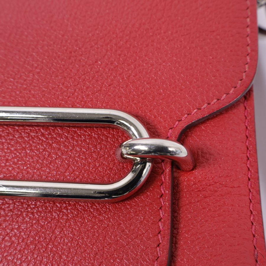 HERMES 【激減優惠】Evercolor皮革Mini Roulis肩背袋-13