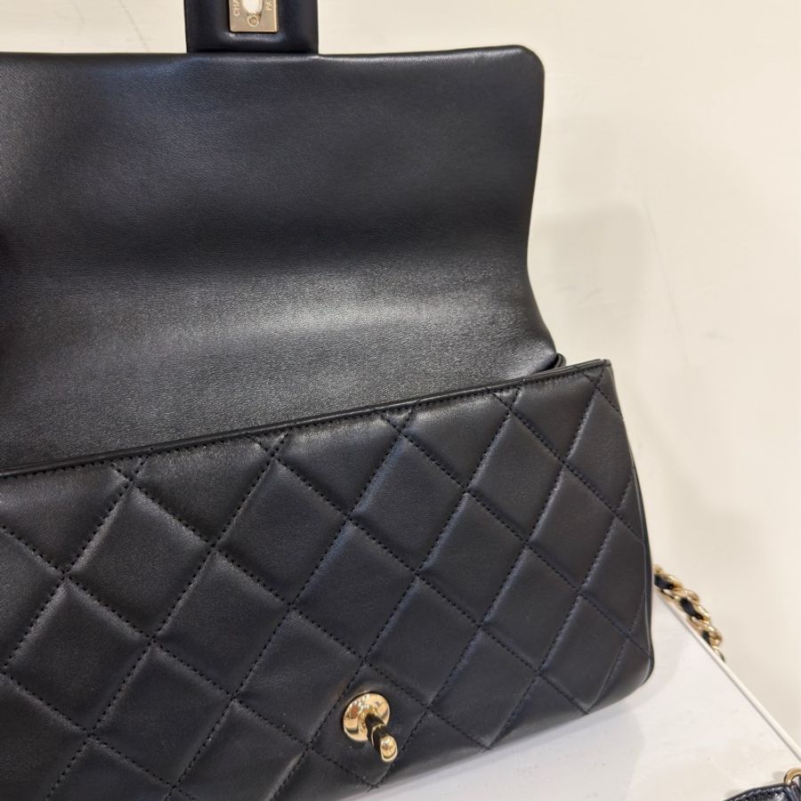 Chanel Cf25 22s 2ways黑金口蓋包 芯片款 #全新全配 #全網最低💰-20