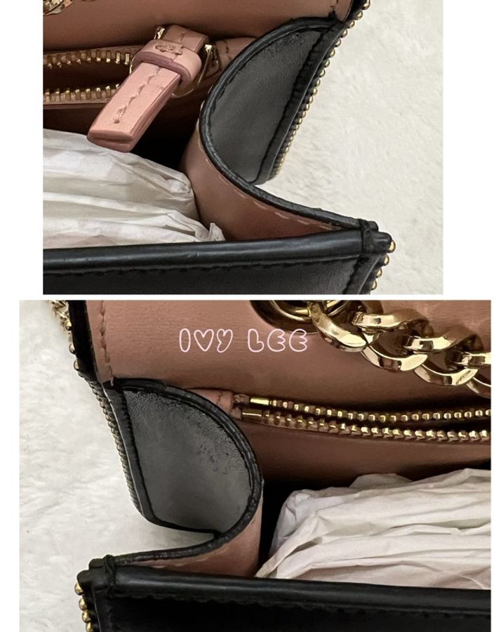 Salvatore Ferragamo黑色 金色皮革鉚釘 Vara 蝴蝶結翻蓋肩背包 鏈條包 斜背包 正品 二手精品-24