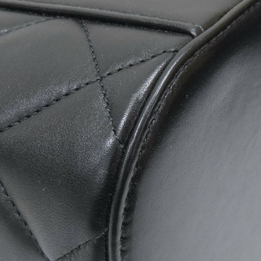 黑色 羊皮 菱格紋 Trendy Vanity Case 鍊帶 化妝包 肩背包【CHANEL 香奈兒】-16