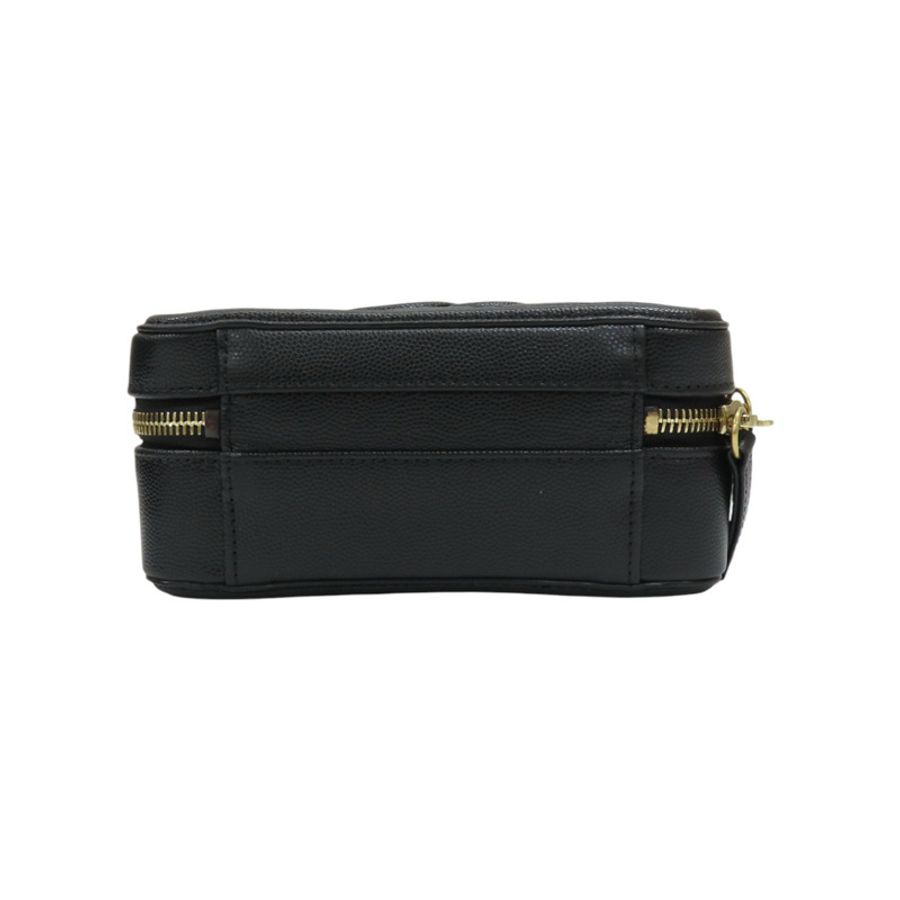 黑色牛皮 CC 花絲 Vanity 肩背 A93342【CHANEL 香奈兒】 A93342-3