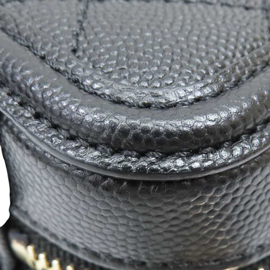 黑色牛皮 CC 花絲 Vanity 肩背 A93342【CHANEL 香奈兒】 A93342-11