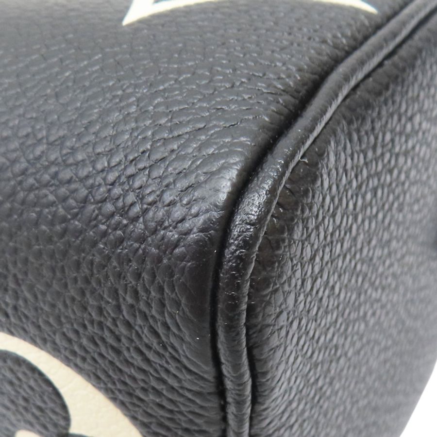 Nano Speedy 肩背包 黑色/米白色 原花 牛皮 壓紋【LOUIS VUITTON LV 路易威登】 M81456-8