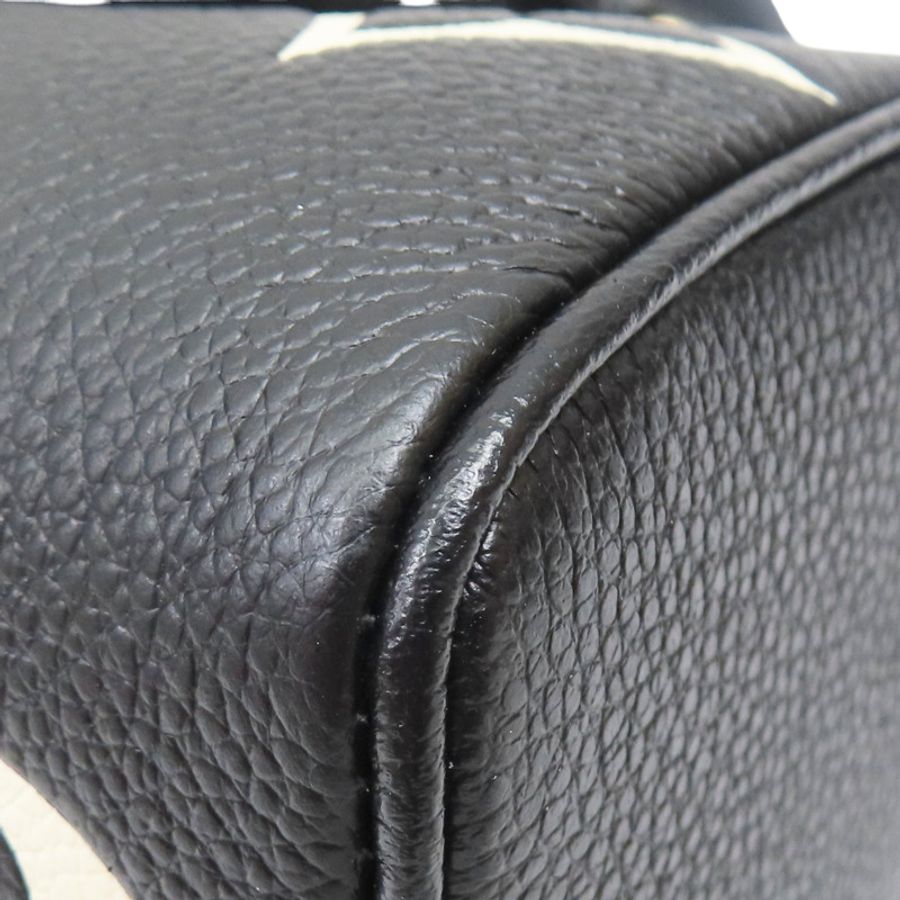 Nano Speedy 肩背包 黑色/米白色 原花 牛皮 壓紋【LOUIS VUITTON LV 路易威登】 M81456-10