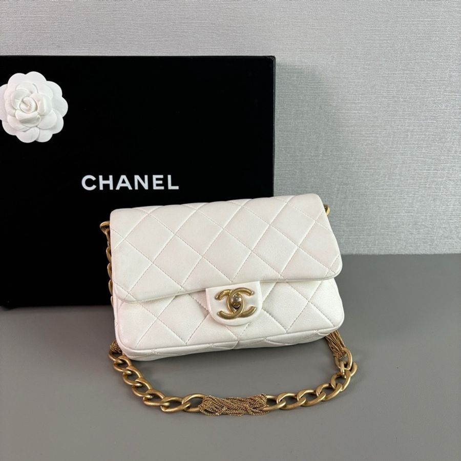 Chanel 香奈兒 白金流蘇單肩包 氣質滿滿🤍-2