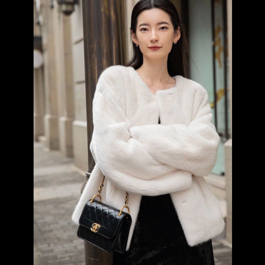 Chanel flap 牛皮-8