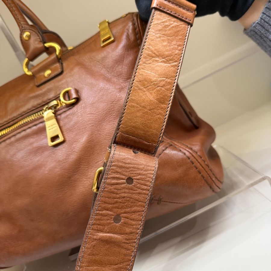 Prada 棕色公事包 防塵袋 ❤️🔥❤️🔥誰背誰賺錢-21