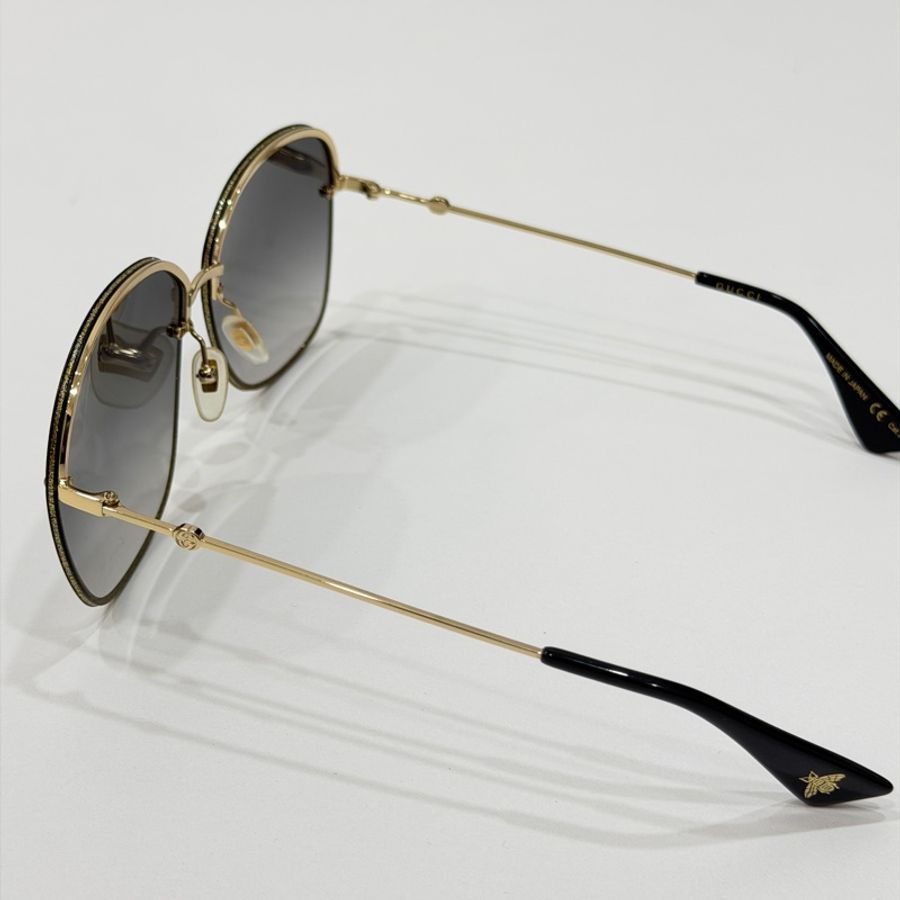 gucci GG0228s 002 亮片 小蜜蜂 太陽眼鏡 墨鏡-8
