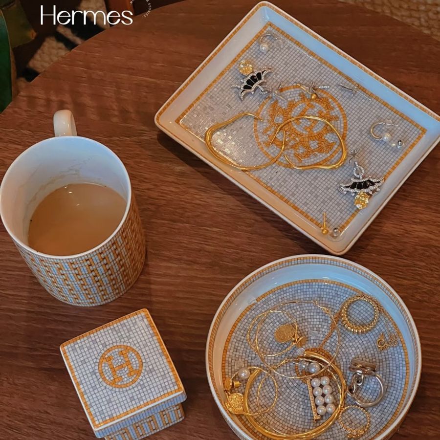 愛馬仕Hermes馬賽克壽司盤-2