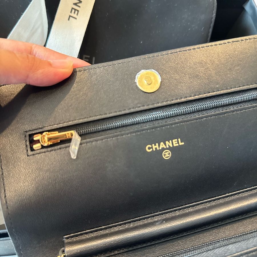 Chanel WOC黑金-13